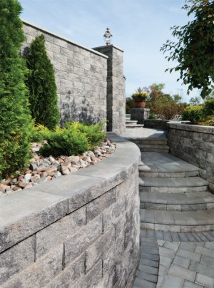 Retaining Walls at HilltopBlock.com